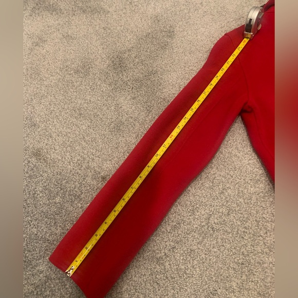 NWOT Zara Women's Red Double-Breasted Coat - Picture 9 of 13